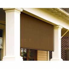 8 ft. x 6 ft. Select Series Roll-Up Exterior Window Shade - Mocha   